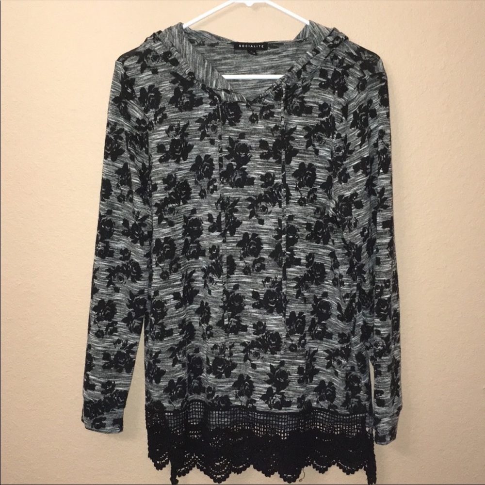 Floral hoodie
